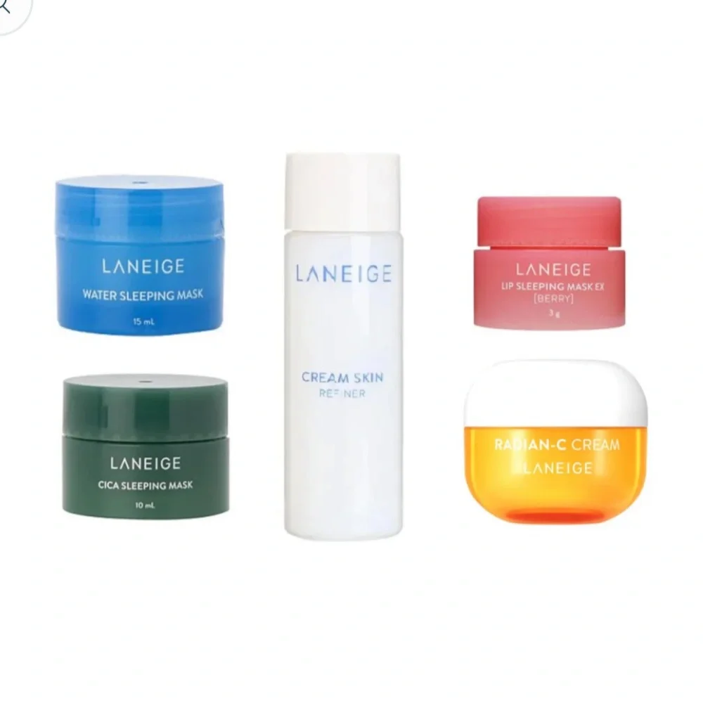 LANEIGE 5p Day & Night Glow Set Limited Edition NIB $75 Value